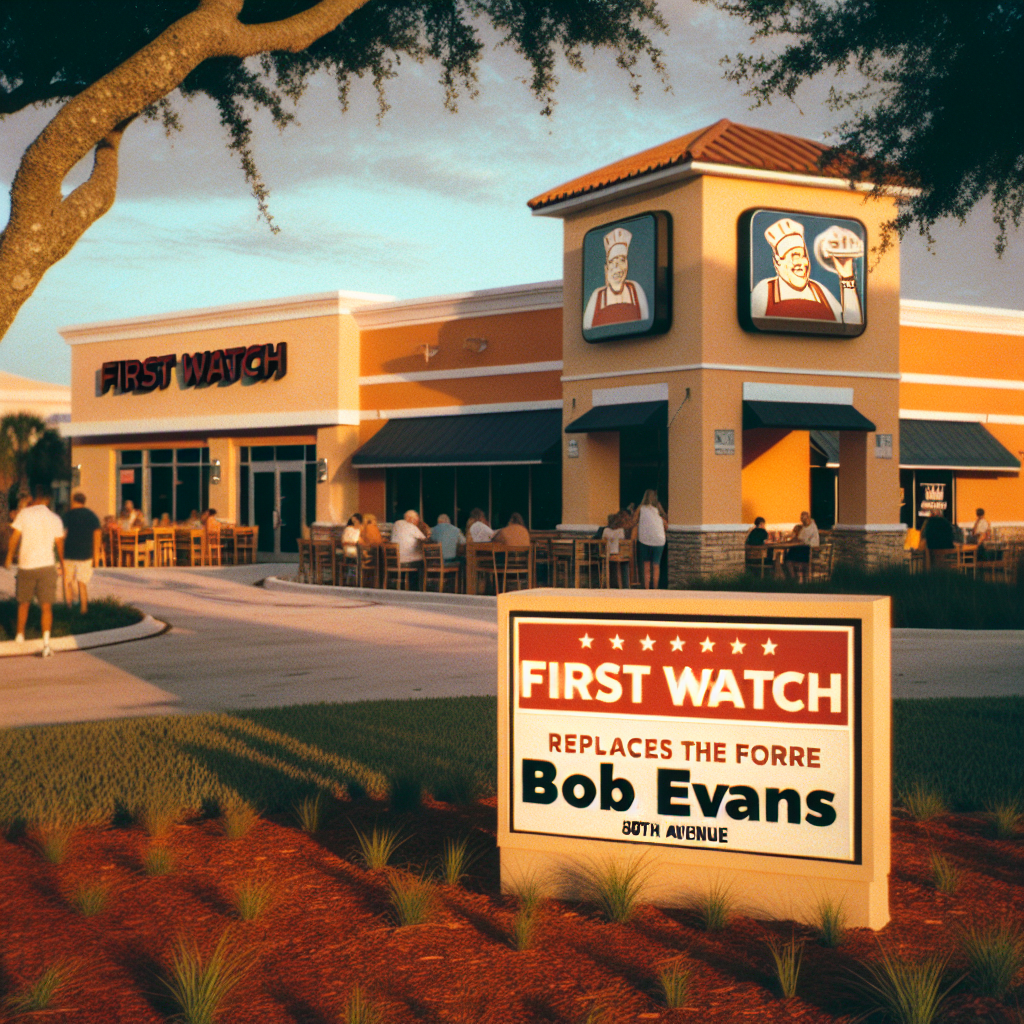 First Watch to Take Over Vero Beach's Lone Bob Evans on 58th Avenue
